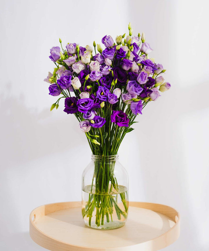 Purple Lisianthus Flowers - Guernsey Flowers by Post
