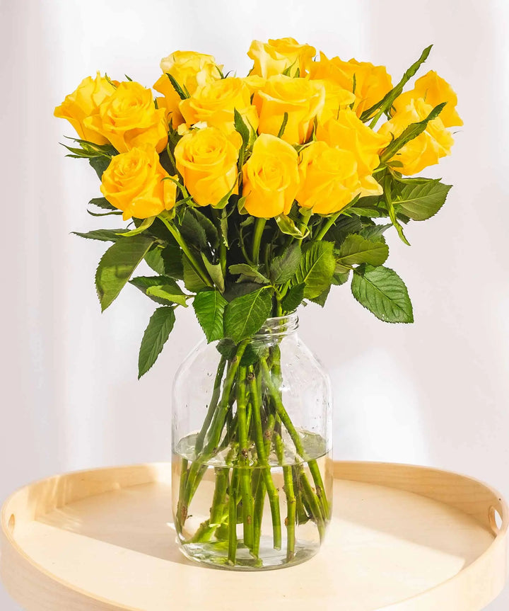 Yellow Roses - Guernsey Flowers by Post