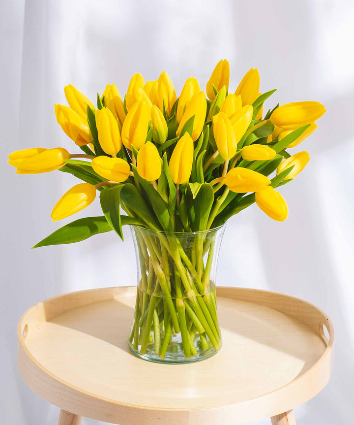 Yellow Tulip Flowers - Guernsey Flowers by Post