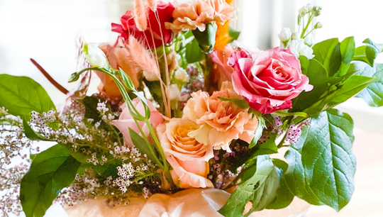 bouquet of pink roses