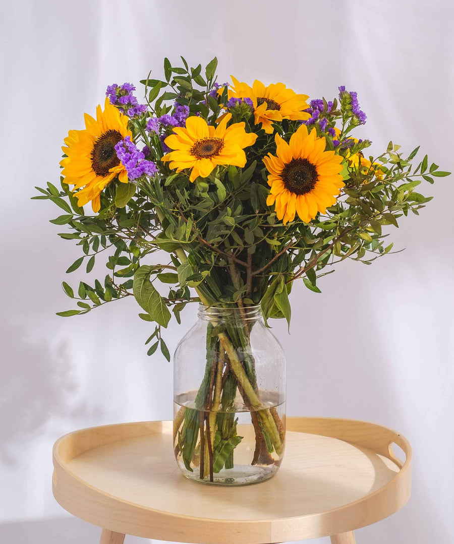 Sunflower Summer Breeze Bouquet Mixed Bouquet Gifts UK & London Delivery Guernsey Flowers