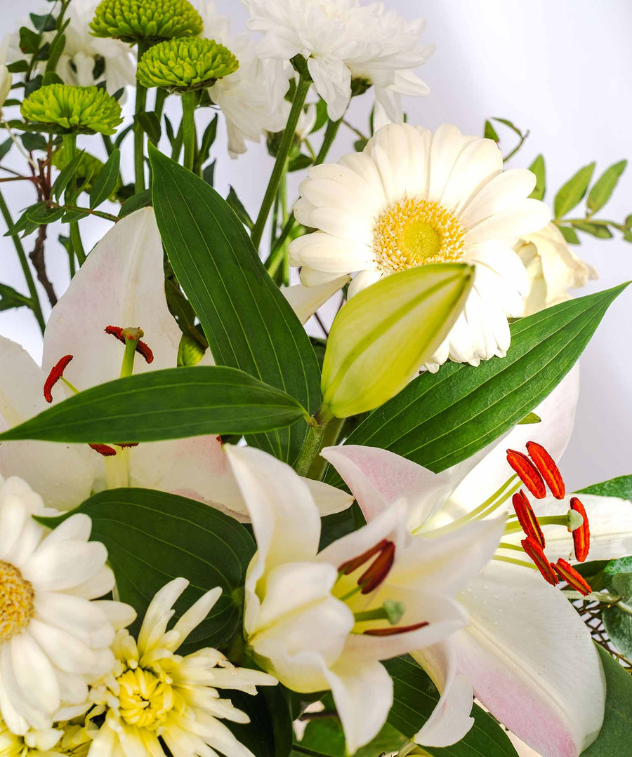 White Simplicity Bouquet - Guernsey Flowers by Post
