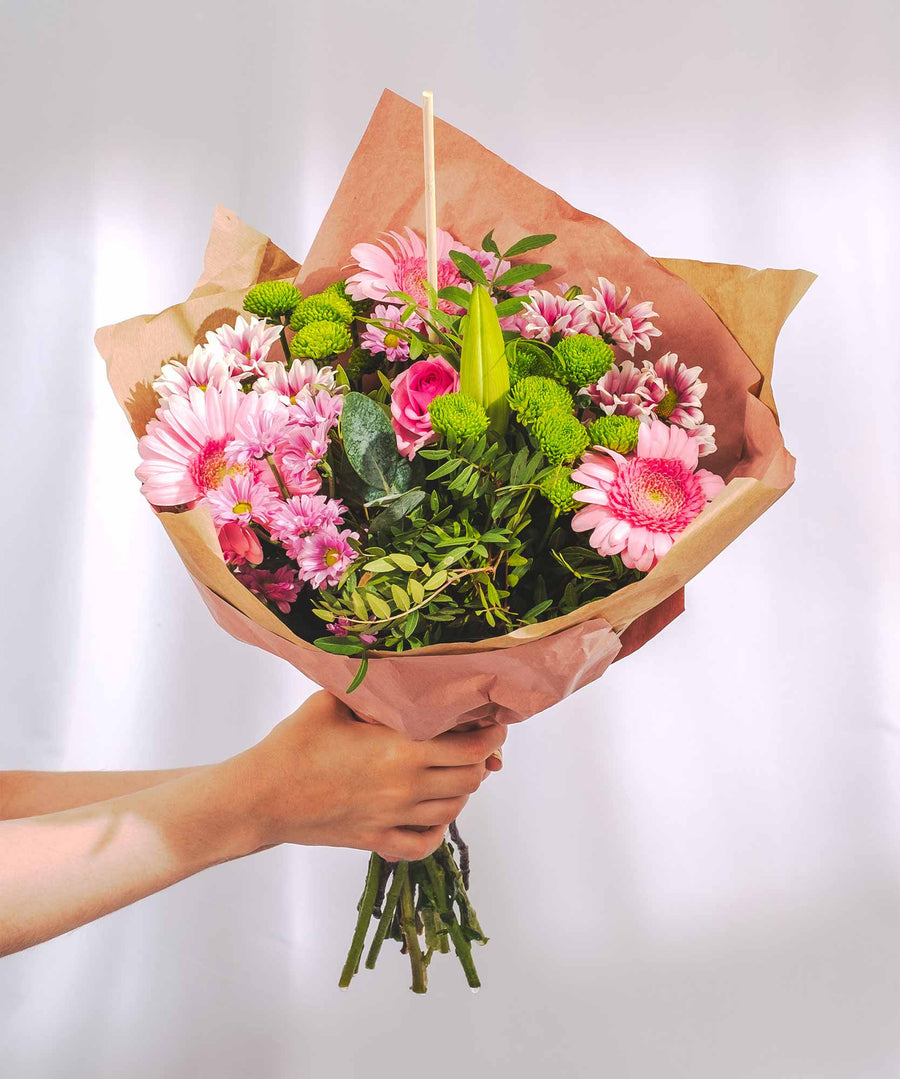 Pink Simplicity Bouquet - Guernsey Flowers by Post