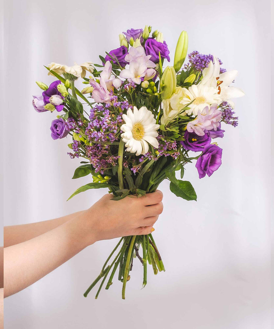 Purple Wishes Bouquet - Guernsey Flowers by Post