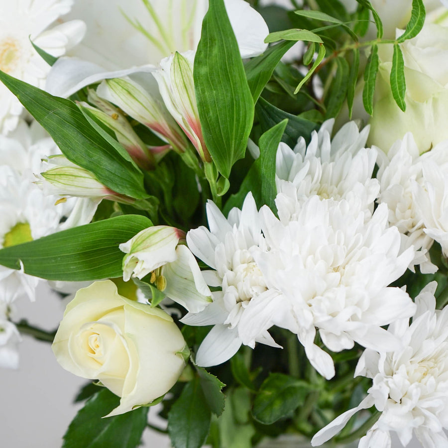 White Simplicity Bouquet - Guernsey Flowers by Post