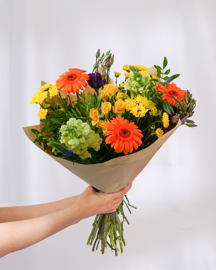 Colourful Bright Country Daze Bouquet - Guernsey Flowers by Post