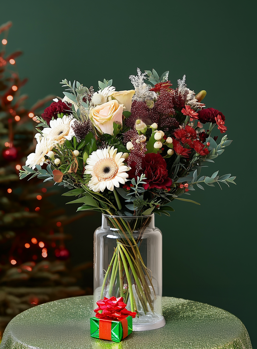 The 'Kris' | Charming Festive Bouquet - Guernsey Flowers by Post