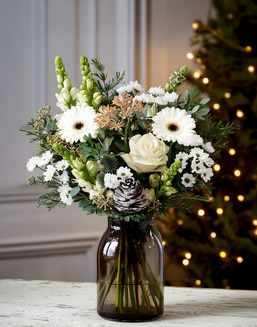 The 'Noelle' | Festive Gift Box - Guernsey Flowers by Post