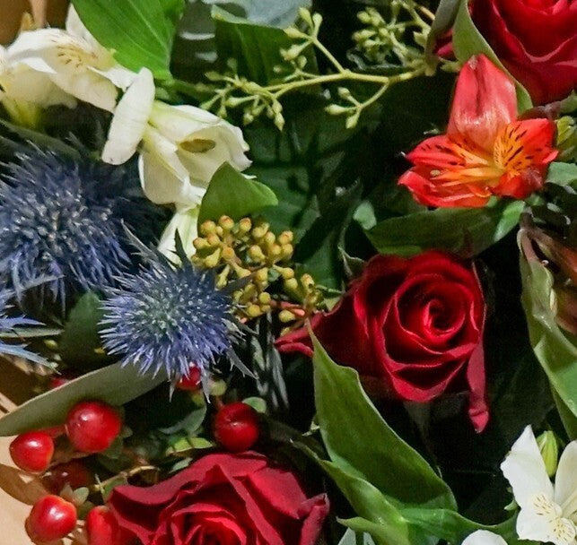 The 'Gloria' | Regal Festive Bouquet - Guernsey Flowers by Post