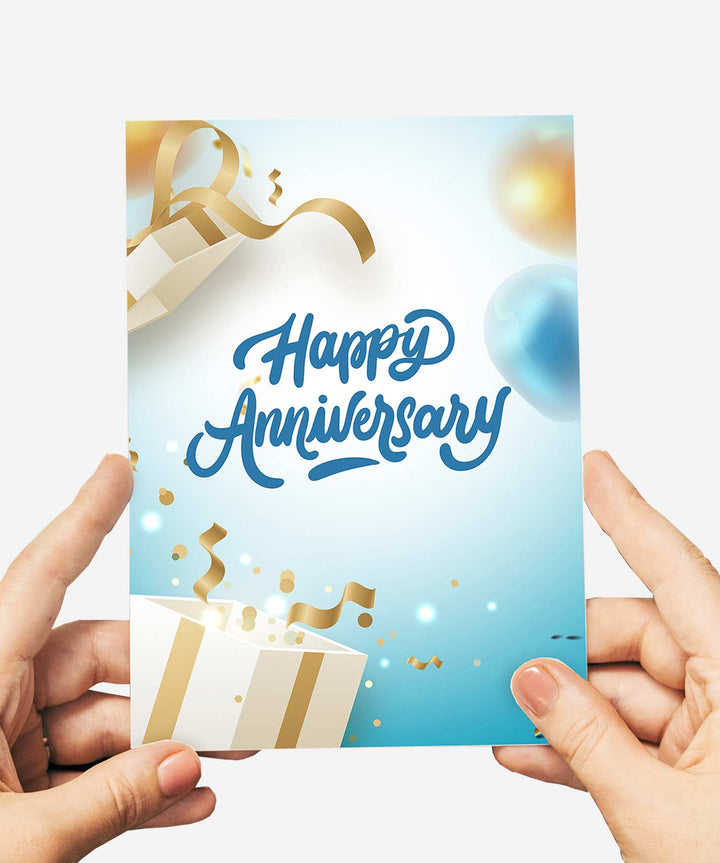 Happy Anniversary Card - Guernsey Flowers by Post