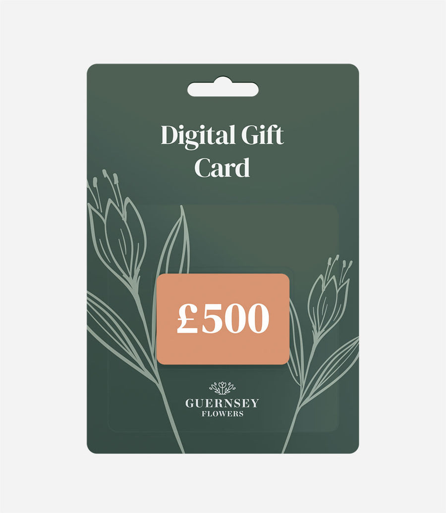 Digital Gift Card - Premium Discounted - Guernsey Flowers by Post