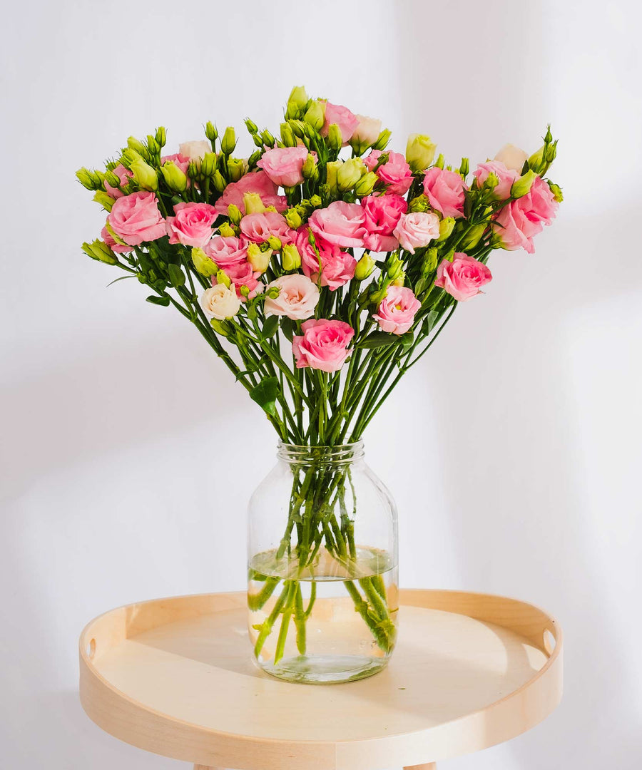 Pink Lisianthus Flowers - Guernsey Flowers by Post