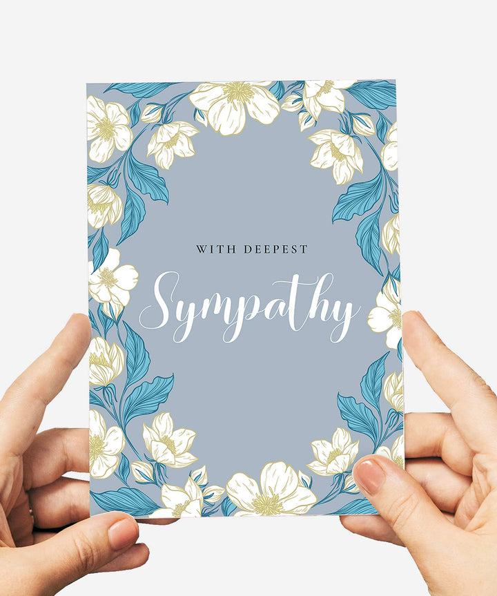 With Sympathy Card - Guernsey Flowers by Post