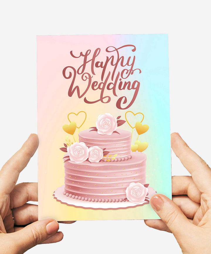 Happy Wedding Card - Guernsey Flowers by Post