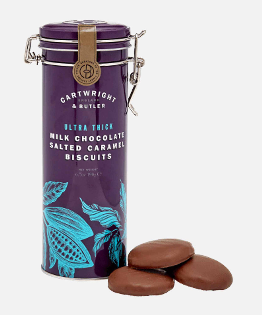 Cartwright & Butler Milk Chocolate Salted Caramel Biscuits - Guernsey Flowers by Post