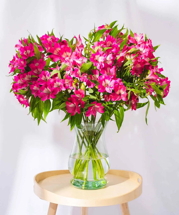 Guernsey Pink Alstroemeria Flowers - Guernsey Flowers by Post