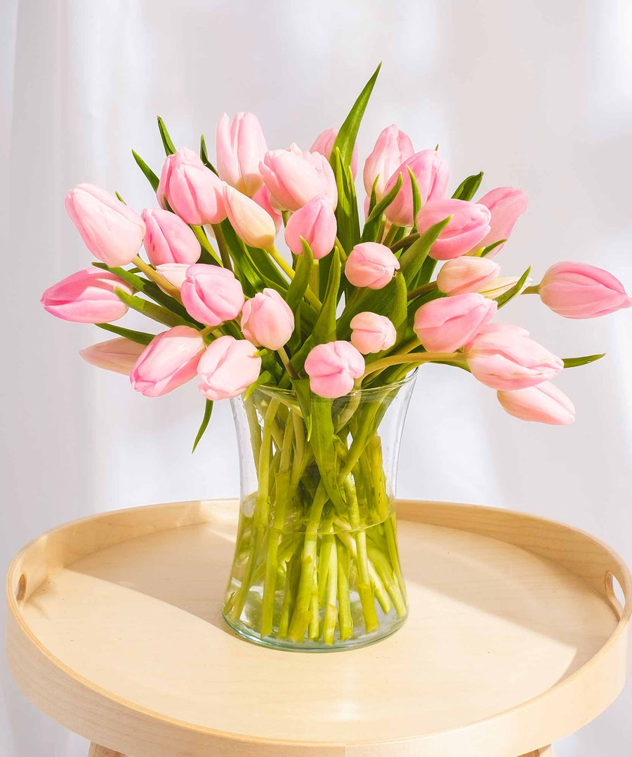 Pink Tulip Flowers - Guernsey Flowers by Post