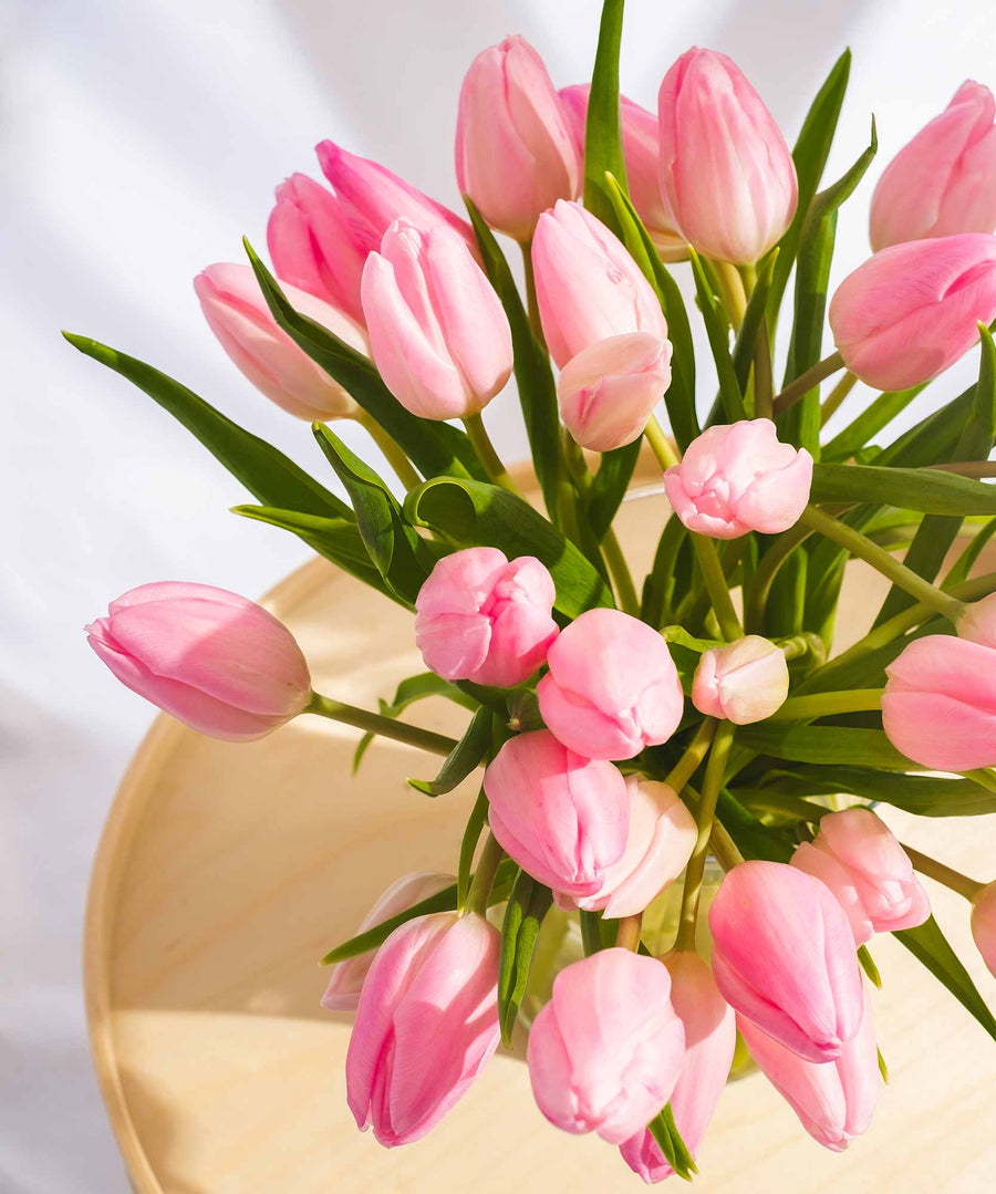 Pink Tulip Flowers - Guernsey Flowers by Post